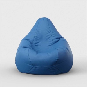 Fotoliu Nirvana Hobbit Pufrelax, Material Piele ecologica - Blue - Img 3