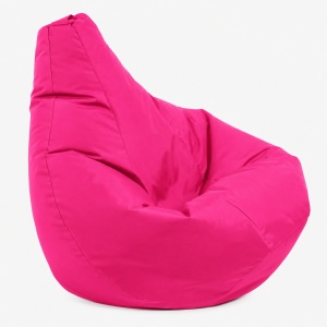 Fotoliu puf copii, Nirvana Light Pufrelax, Material Impermeabil - Deep Pink - Img 2