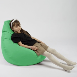 Fotoliu puf copii, Nirvana Light Pufrelax, Material Impermeabil, Green Apple - Img 4