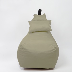 Fotoliu puf, Pufrelax Miraggio, perna inclusa, material impermeabil - Bej - Img 2