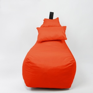 Fotoliu puf, Pufrelax Miraggio, perna inclusa, Material Impermeabil - Portocaliu neon - Img 2