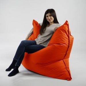 Fotoliu tip Perna Magic Pillow, Material Impermeabil - Neon Orange - Img 7