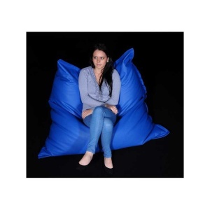 Fotoliu tip Perna Magic Pillow, Material Piele ecologica - Albastru - Img 3