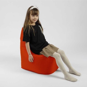 Fotoliu tip Scaun Sunlounger Junior, Material Impermeabil - Neon Orange - Img 5