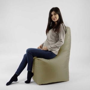 Fotoliu tip Scaun Sunlounger, Material Impermeabil - Bej - Img 5