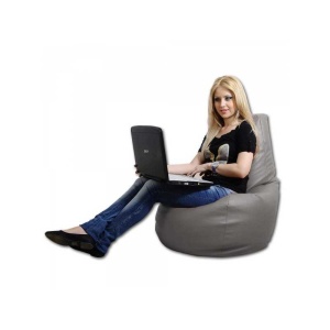 Fotoliu tip Scaun Sunlounger, Material Piele Ecologica - Grey - Img 3