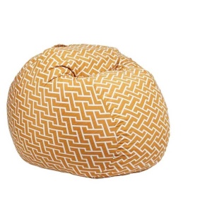 King Size bean bag, Textile material - Zippity Orange