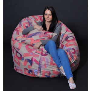 Set Fotoliu King Size cu Perna, Material Textil - Crimson - Img 2