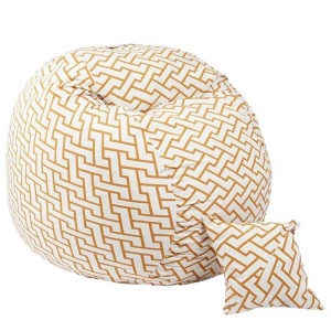 Set Fotoliu King Size cu Perna, Material Textil - Zappity Orange - Img 1