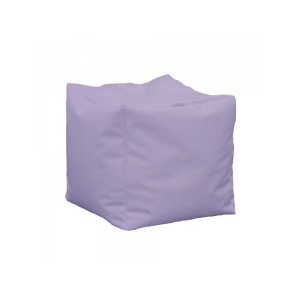 Cube XL Stool, Faux leather - Violet