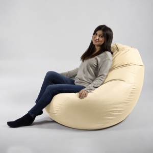 Fotoliu Nirvana Gigant, Material Impermeabil - Bege Butter