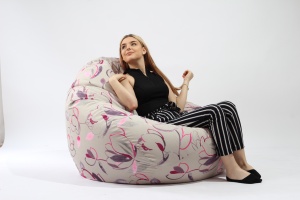 Fotoliu Nirvana Gigant, Material Textil - Flower Buds - Img 4