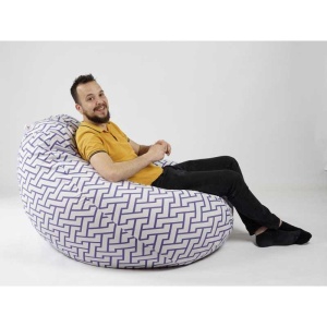 Fotoliu Nirvana Gigant, Material Textil - Zappity Purple - Img 4