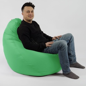 Fotoliu Nirvana Grande Pufrelax, Material Impermeabil, Green Apple - Img 6