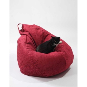 Fotoliu Nirvana Hobbit Pufrelax, Material Textil - Sour Cherry - Img 2