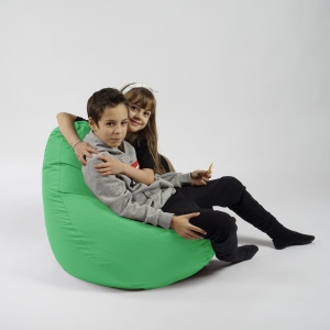 Fotoliu puf copii, Nirvana Light Pufrelax, Material Impermeabil, Green Apple - Img 5