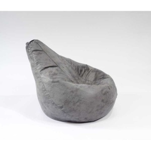 Fotoliu puf copii, Nirvana Light Pufrelax, Material Textil - Moon Grey - Img 2