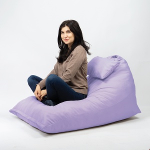 Fotoliu puf, Pufrelax Kudos, perna inclusa, Material Impermeabil - Lilac - Img 3