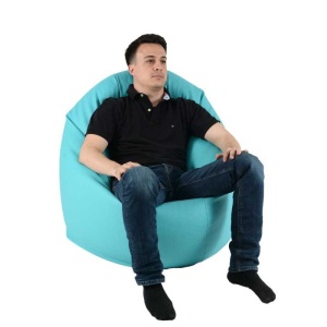 Fotoliu Relaxo XL, Material Piele ecologica - Turcoaz - Img 2