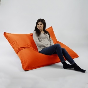Fotoliu tip Perna Magic Pillow, Material Impermeabil - Neon Orange - Img 4