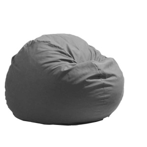 King Size bean bag, Textile material - Grey