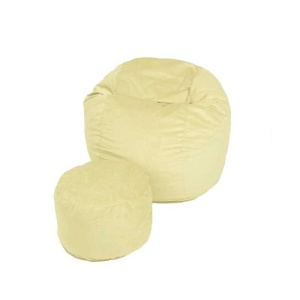 Set Fotoliu King Size cu Otoman (suport picioare), Material Textil - Lemon - Img 1