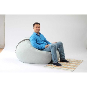 Set Fotoliu Matusalem cu Otoman (suport picioare) si Perna, Material Textil - Light Mint - Img 2