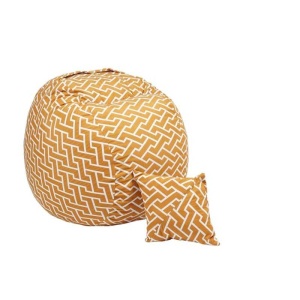 Set Fotoliu Matusalem cu Perna, Material Textil - Zippity Orange - Img 1