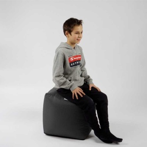 Taburet Cub, Material Impermeabil - Gri inchis - Img 5