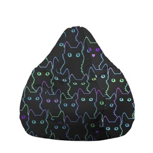 Fotoliu Nirvana Hobbit Pufrelax, Material Impermeabil - Cute Cat