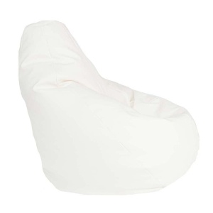 Fotoliu Nirvana Hobbit Pufrelax, Material Piele ecologica - Alb - Img 2