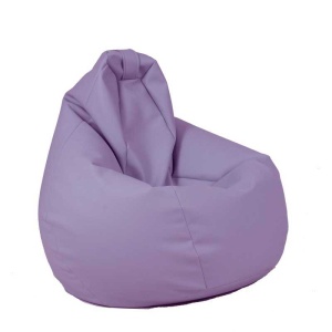 Fotoliu Nirvana Hobbit Pufrelax, Material Piele ecologica - Violet