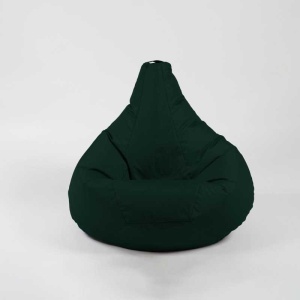 Fotoliu puf copii, Nirvana Light Pufrelax, Material Impermeabil - Verde Tuborg - Img 2