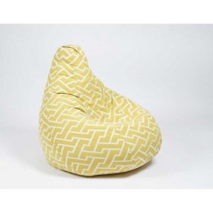 Fotoliu puf copii, Nirvana Light Pufrelax, Material Textil - Zippity Yellow - Img 3