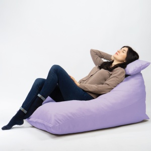 Fotoliu puf, Pufrelax Kudos, perna inclusa, Material Impermeabil - Lilac - Img 4