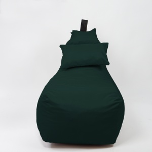 Fotoliu puf, Pufrelax Miraggio, perna inclusa, Material Impermeabil - Verde inchis - Img 2