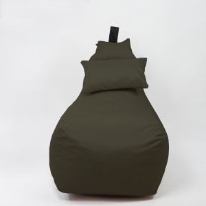 Fotoliu puf, Pufrelax Miraggio, perna inclusa, Material Impermeabil - Cappuccino - Img 2