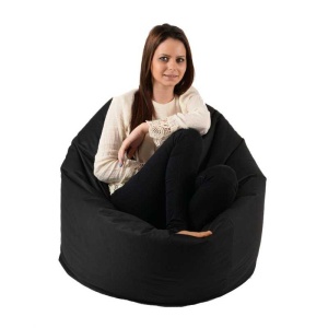 Fotoliu Relaxo XL, Material Impermeabil - Negru - Img 2