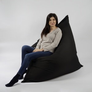 Fotoliu tip Perna Magic Pillow, Material Impermeabil - Negru - Img 7