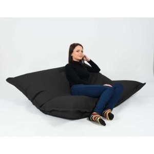 Fotoliu tip Perna Magic Pillow, Material Impermeabil - Negru - Img 5