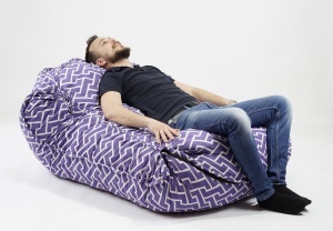 Fotoliu tip Perna Magic Pillow XXL, Material Textil - Zippity Purple - Img 2