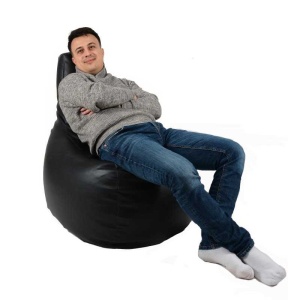 Fotoliu tip Scaun Sunlounger EVO, Material Piele ecologica - Back 2 Black - Img 2