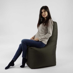 Fotoliu tip Scaun Sunlounger, Material Impermeabil - Cappuccino - Img 5