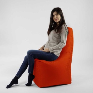 Fotoliu tip Scaun Sunlounger, Material Impermeabil - Neon Orange - Img 5