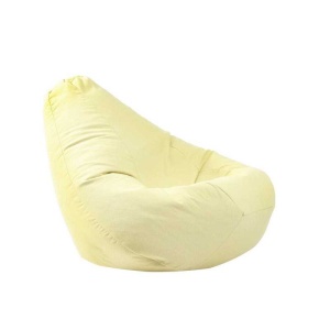 Kids' bean bag chair, Nirvana Light Pufrelax, Textile material - Lemon