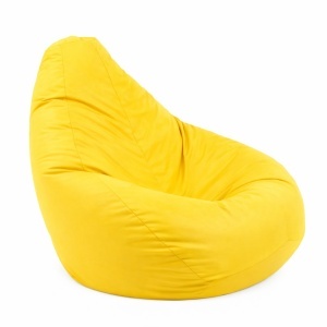 Kids' bean bag chair, Nirvana Light Pufrelax, Waterproof material - Yellow Quince