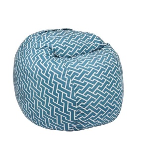 King Size bean bag, Textile material - Zippity Turquoise