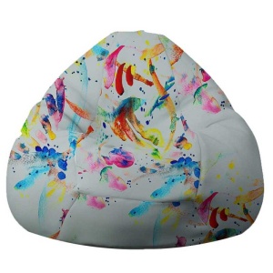 Nirvana Giant bean bag, Waterproof material - Playful Colors