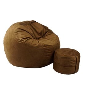 Set Fotoliu King Size cu Otoman (suport picioare), Material Textil - Tattle Tan - Img 1