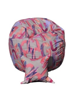 Set Fotoliu Matusalem cu Perna, Material Textil - Crimson